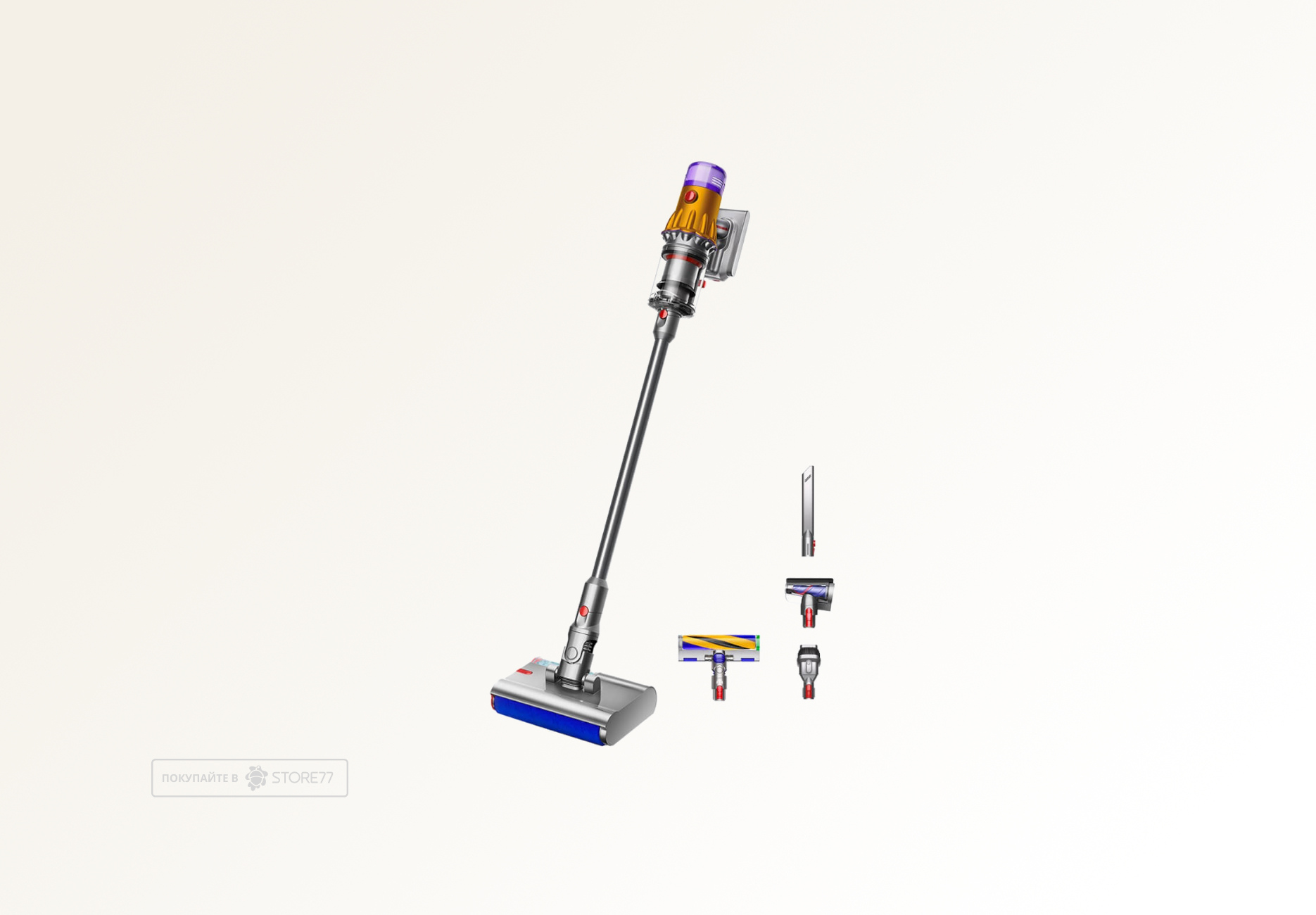 Беспроводной пылесос Dyson V12s Detect Slim Submarine (Серый/Золотой)