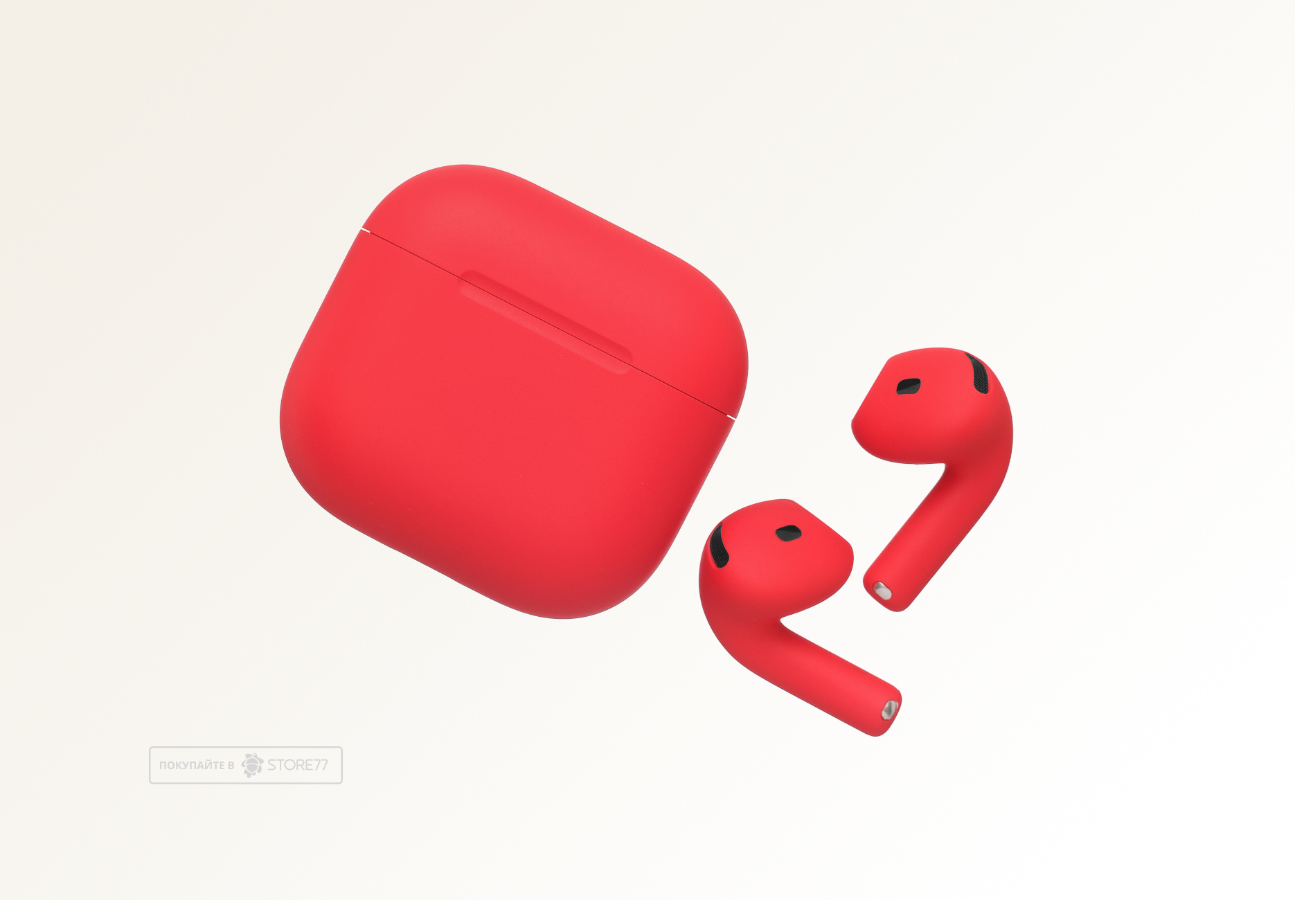 Беспроводные наушники Apple AirPods 4 с шумоподавлением (Красный)