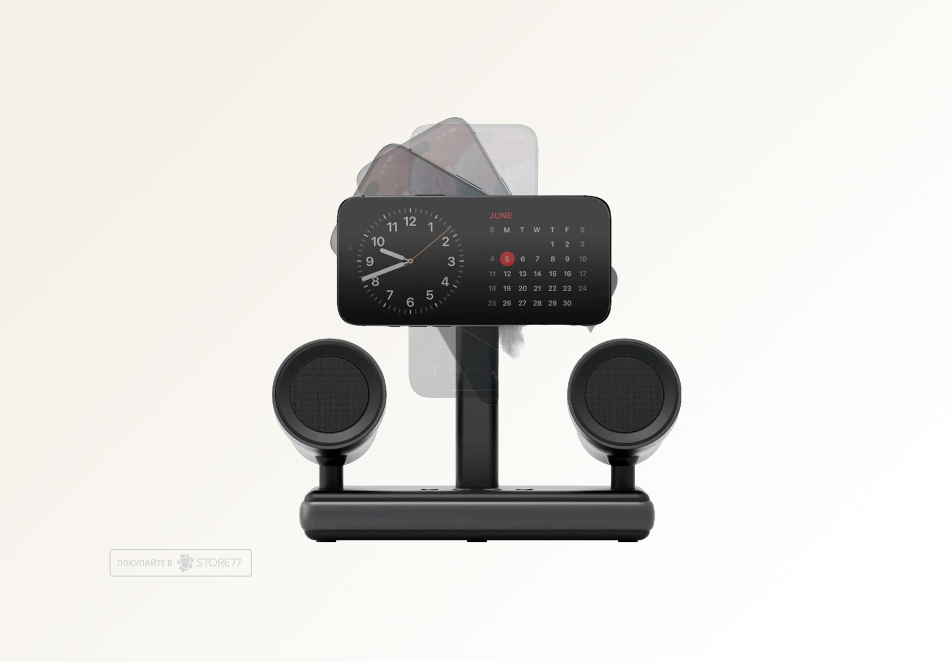Беспроводное зарядное устройство EnergEA MagAudio Stand (Серое)