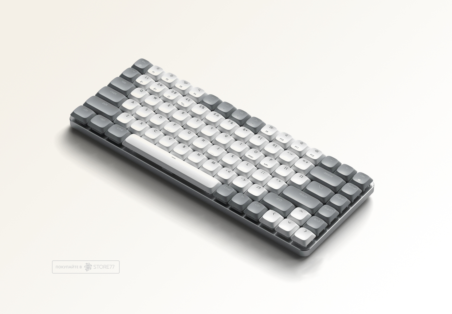 Клавиатура Satechi SM1 Slim Mechanical Backlit Bluetooth (Бело-серая)