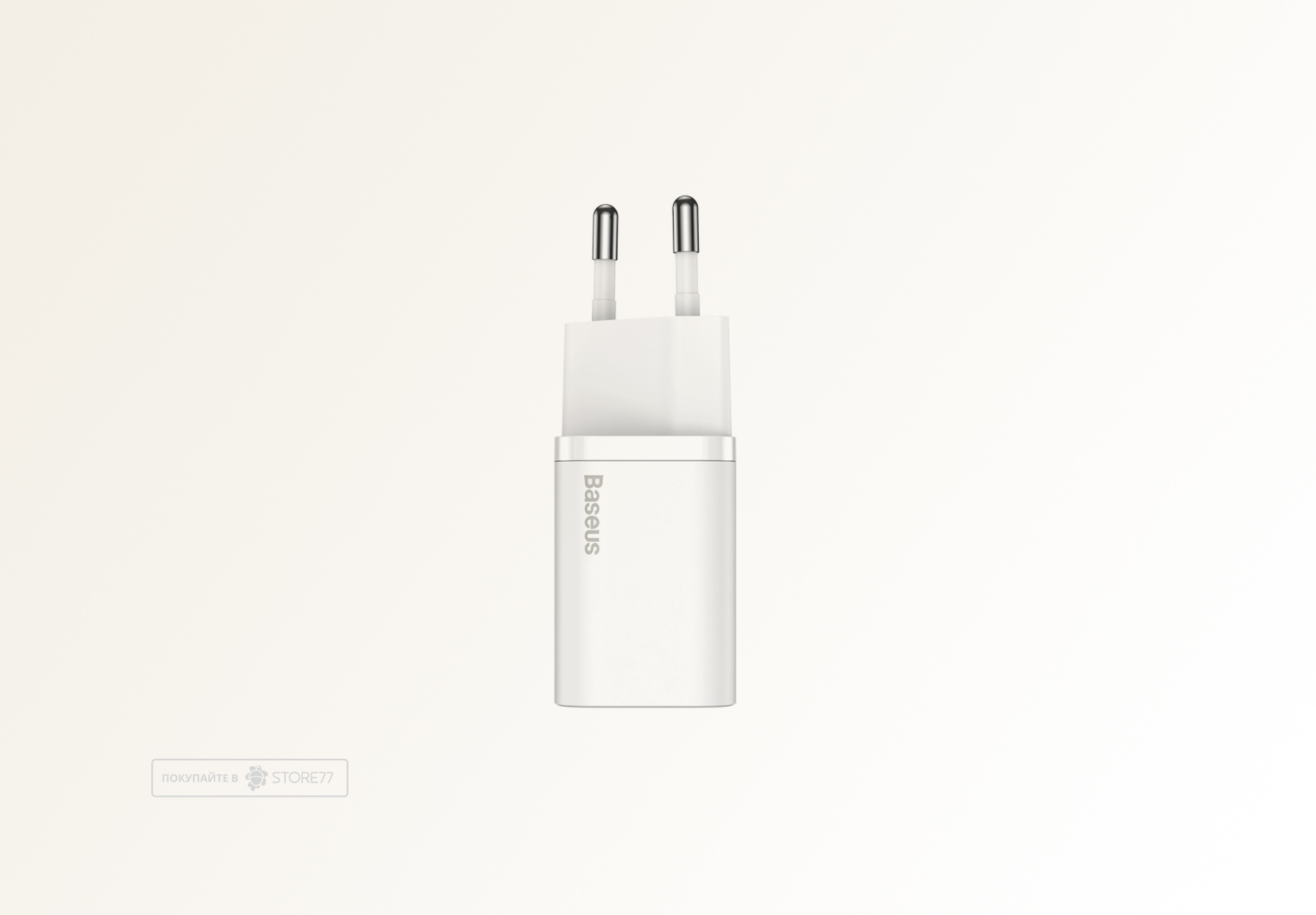 Сетевое зарядное устройство Baseus USB-C 20 Вт (Белое)