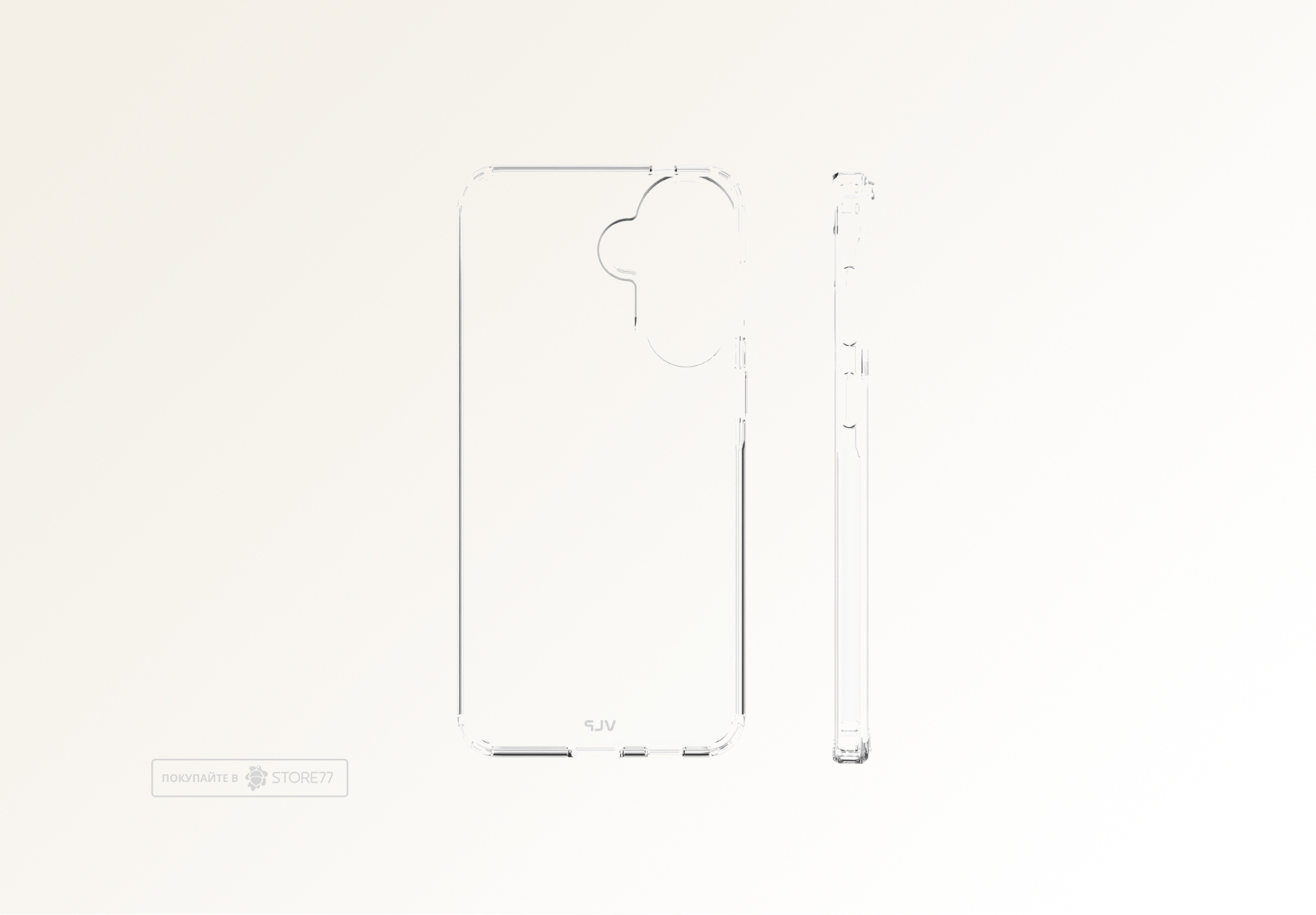 Чехол защитный VLP Crystal Case для Samsung Galaxy A57 (Прозрачный)
